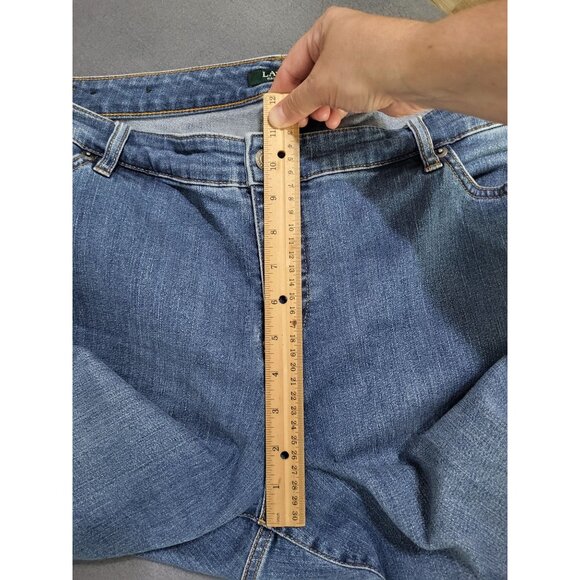 LAUREN RALPH LAUREN Women's SZ 16W Premier Straight Denim Jeans Classic - Picture 8 of 10